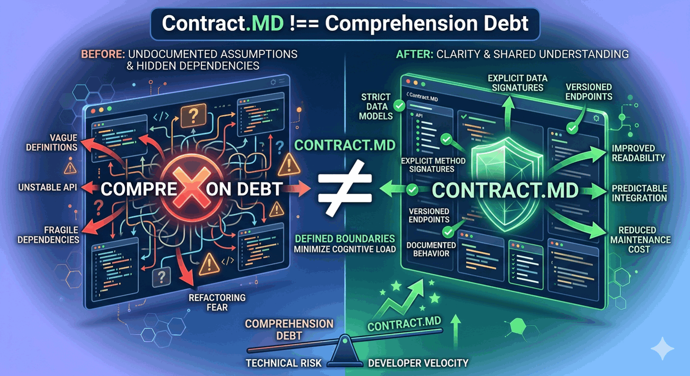 Solving AI-Induced "Comprehension Debt" with Contract-Style Comments